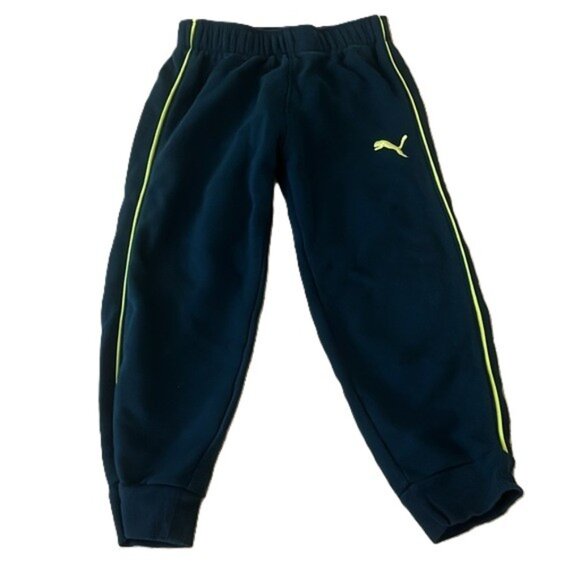 Puma Boys 3-Piece Outfit Set XS (5/6) | Teal Gray Vest Hoodie Pants - Like New - Picture 14 of 16